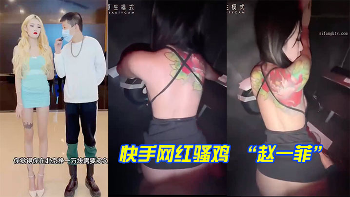 快手网红骚鸡赵一菲街头采访说一的天挣一万块原来是在酒吧厕所被富二代内射拍视频挣的